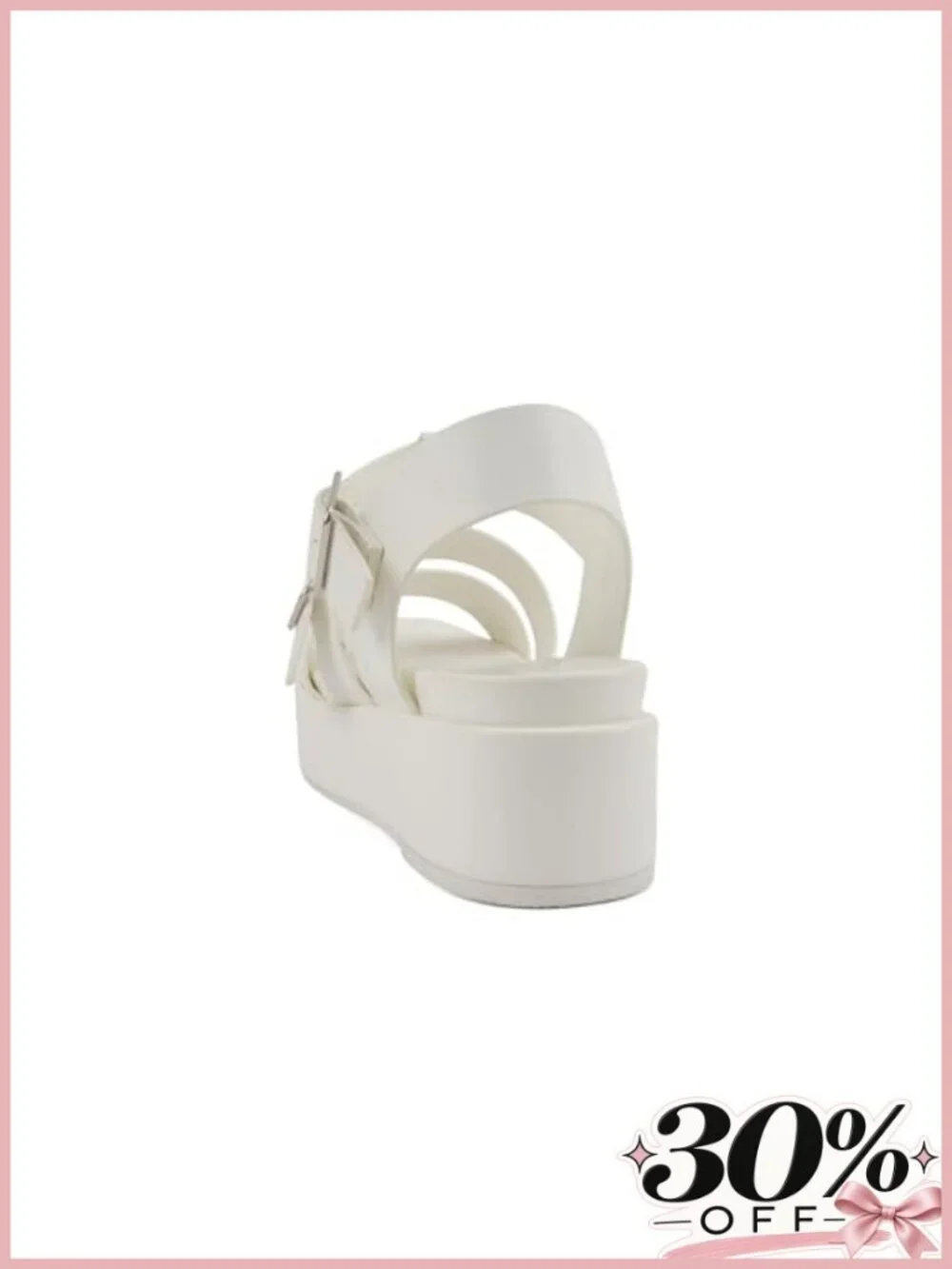 Soda Stellar Women Platform Wedge Sandals Adjustable Ankle Strap Open Toe